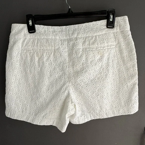 Cynthia Rowley White Cotton Eyelet Shorts size 8 Summer Chic - Picture 5 of 14